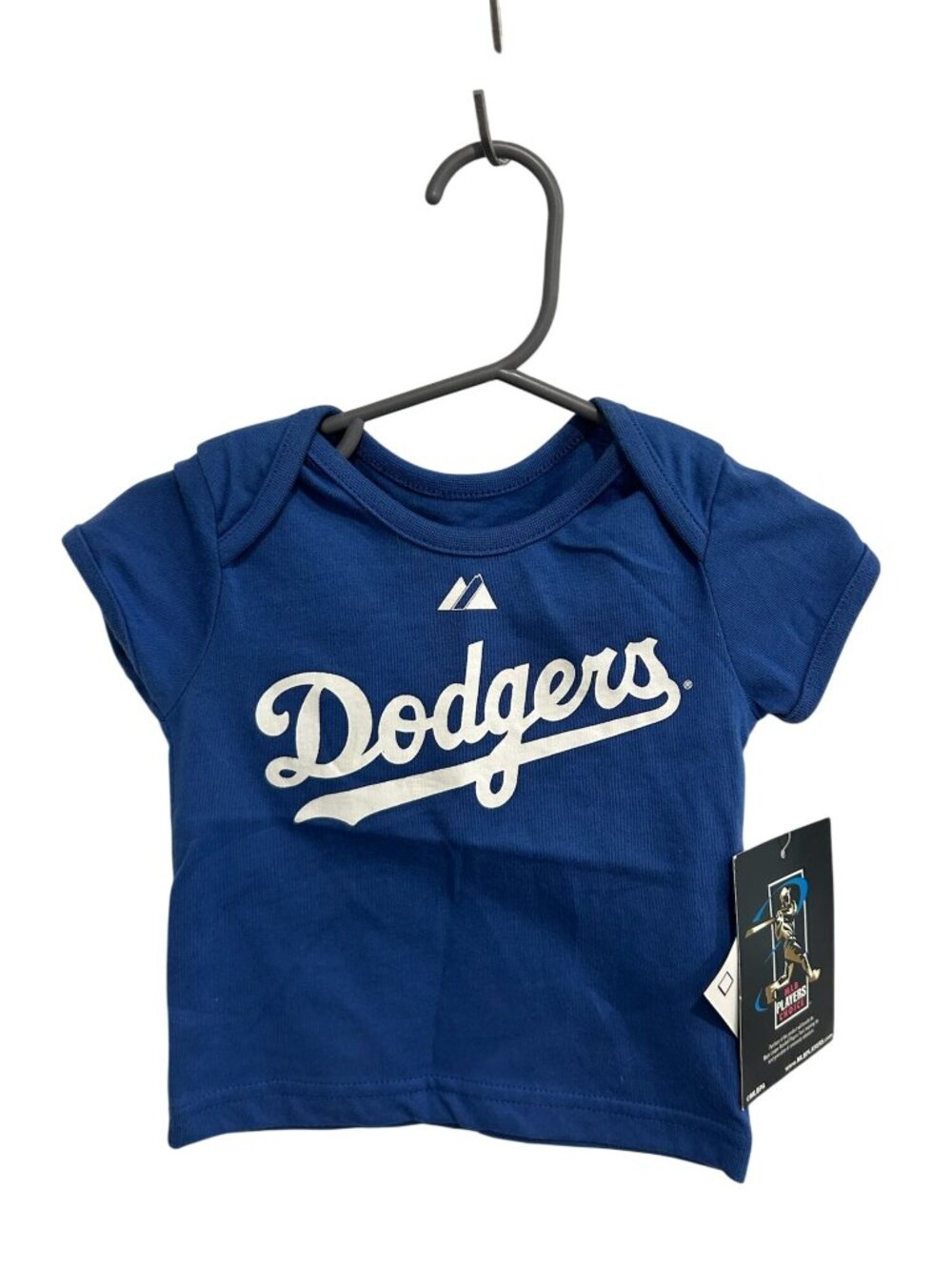 Majestic 6/9M Blue Baby Tee Los Angeles Dodgers Ethier 16 Nostalgia Core NWT